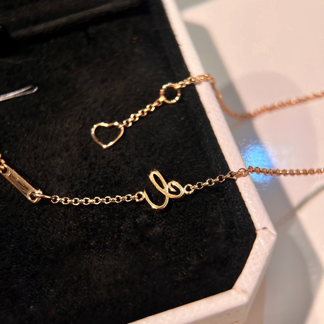Chopard Happy Heart Cubic Zirconia Pink Gold Necklace