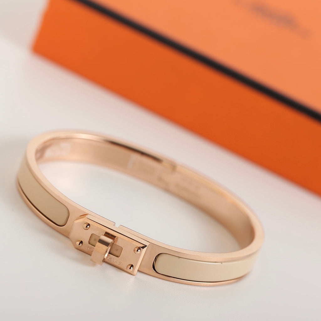 Hermes HM Kelly Beige Bracelet