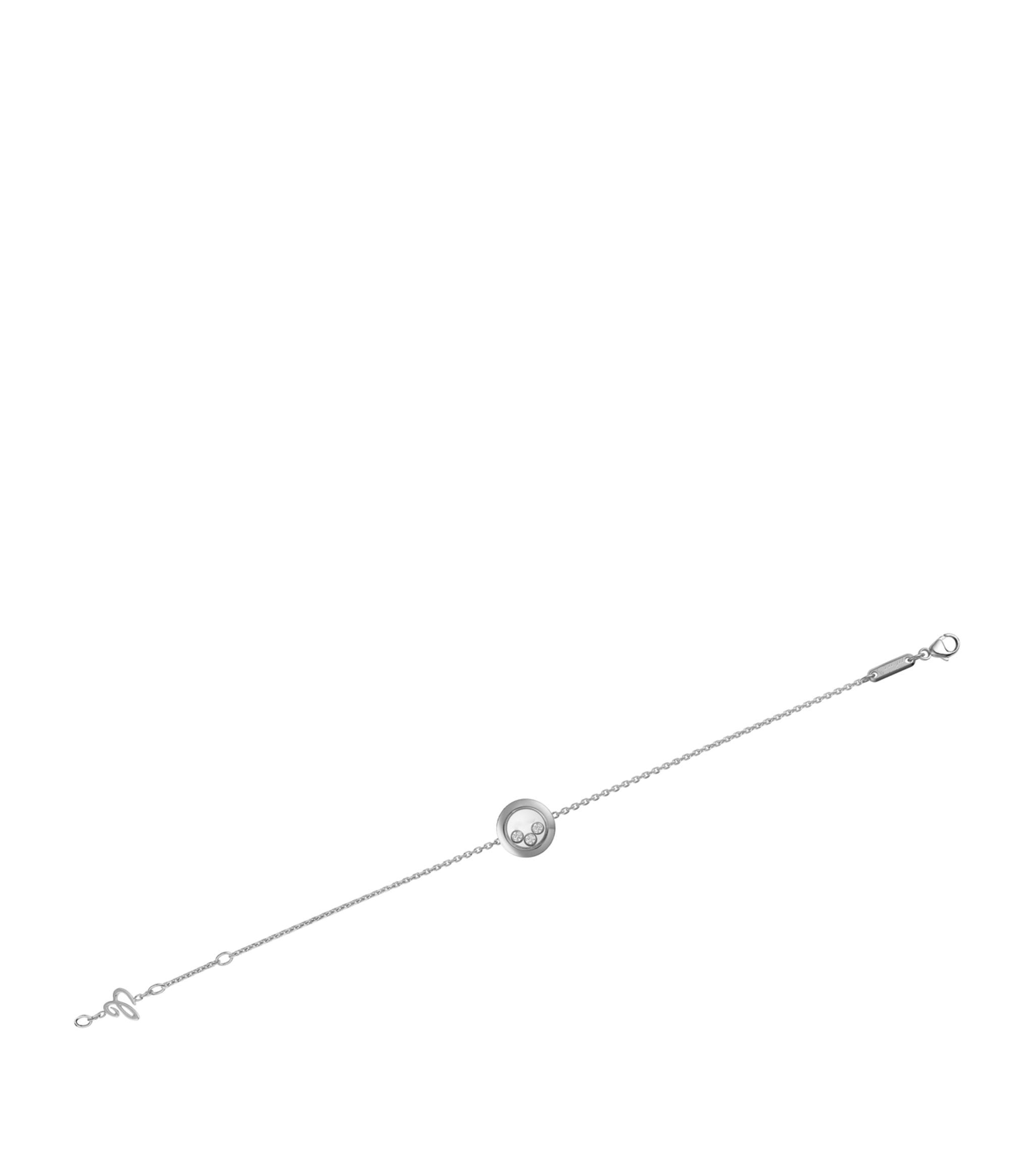 Chopard Happy Heart Bracelet Silver 3 Cubic Zirconia