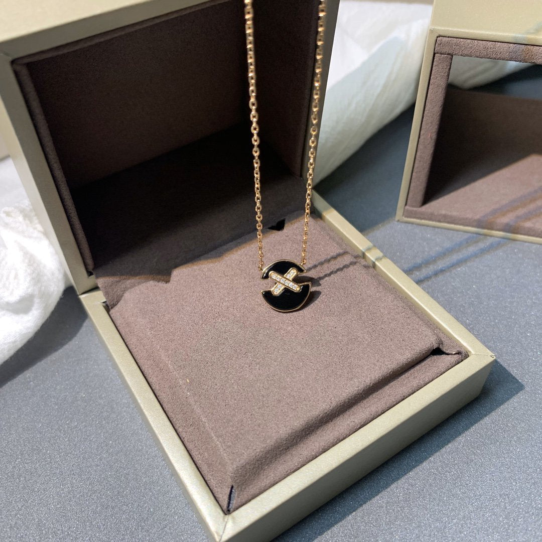 Chaumet Jeux de Pink Gold Cubic Zirconia Necklace