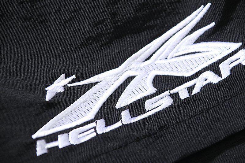 HELISTAR Logo Detail Shorts — detail