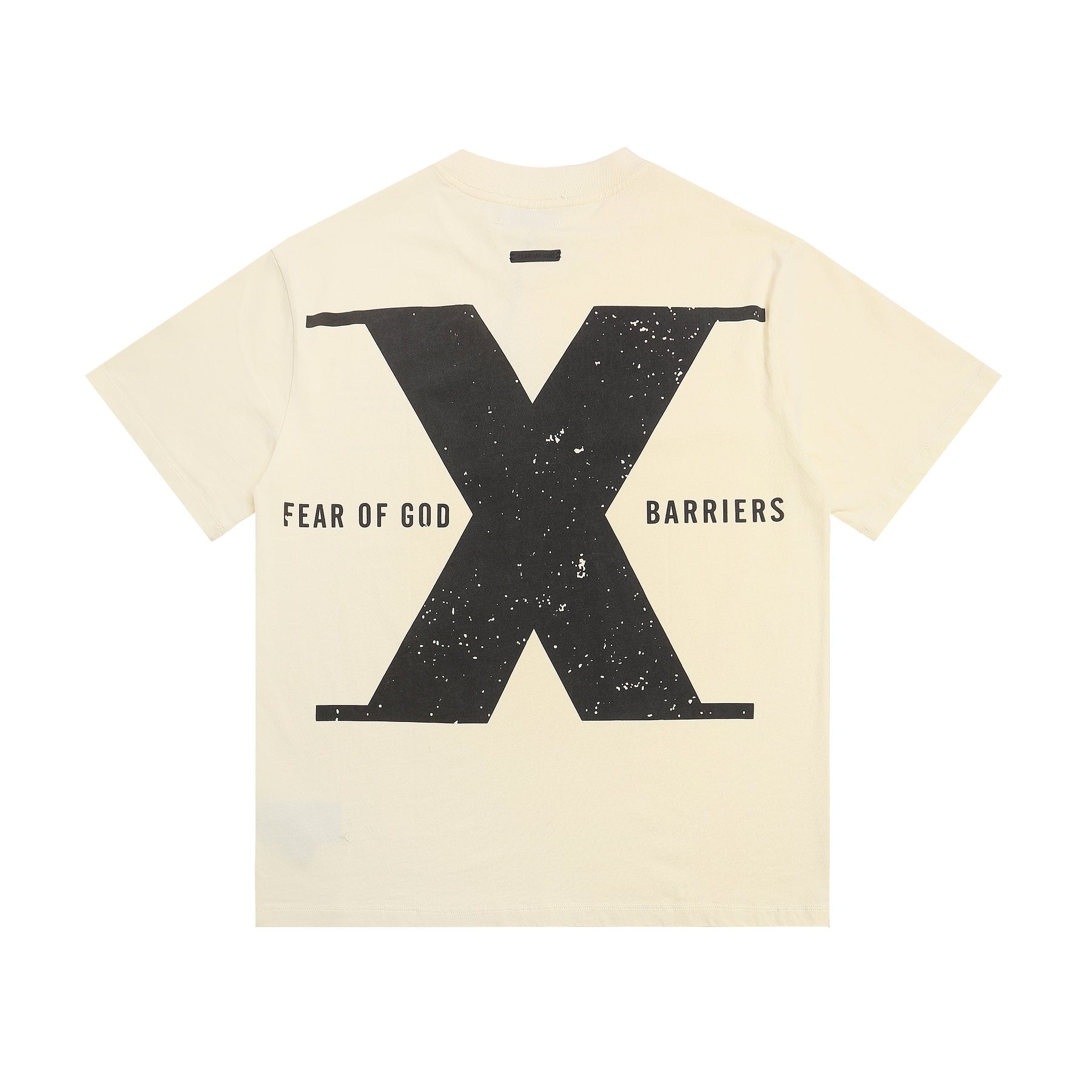 Fear of God x Barriers Cream Graphic T-Shirt — back