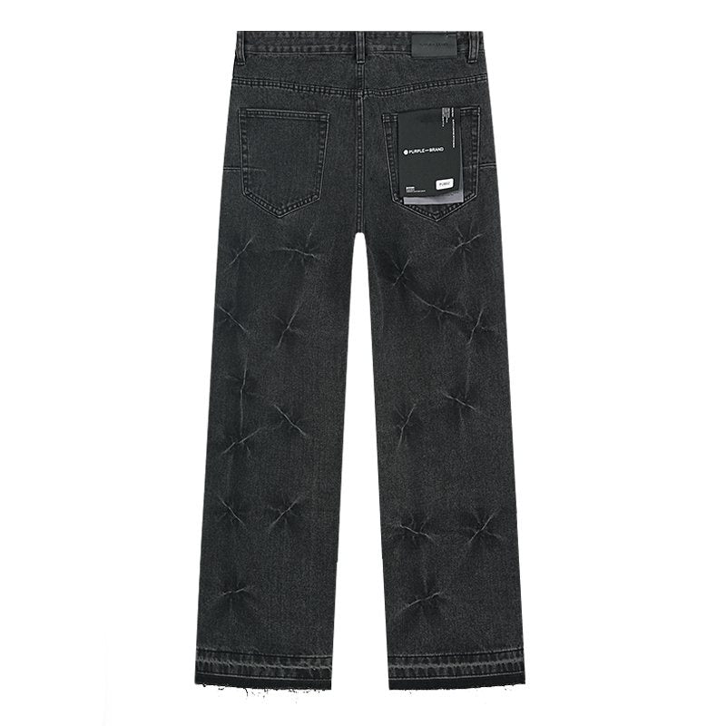 Purple Brand Black Starburst Wash Jeans — back