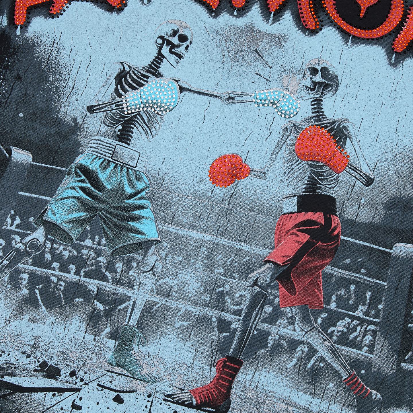 HARMONY Boxing Skeleton Graphic T-Shirt — detail