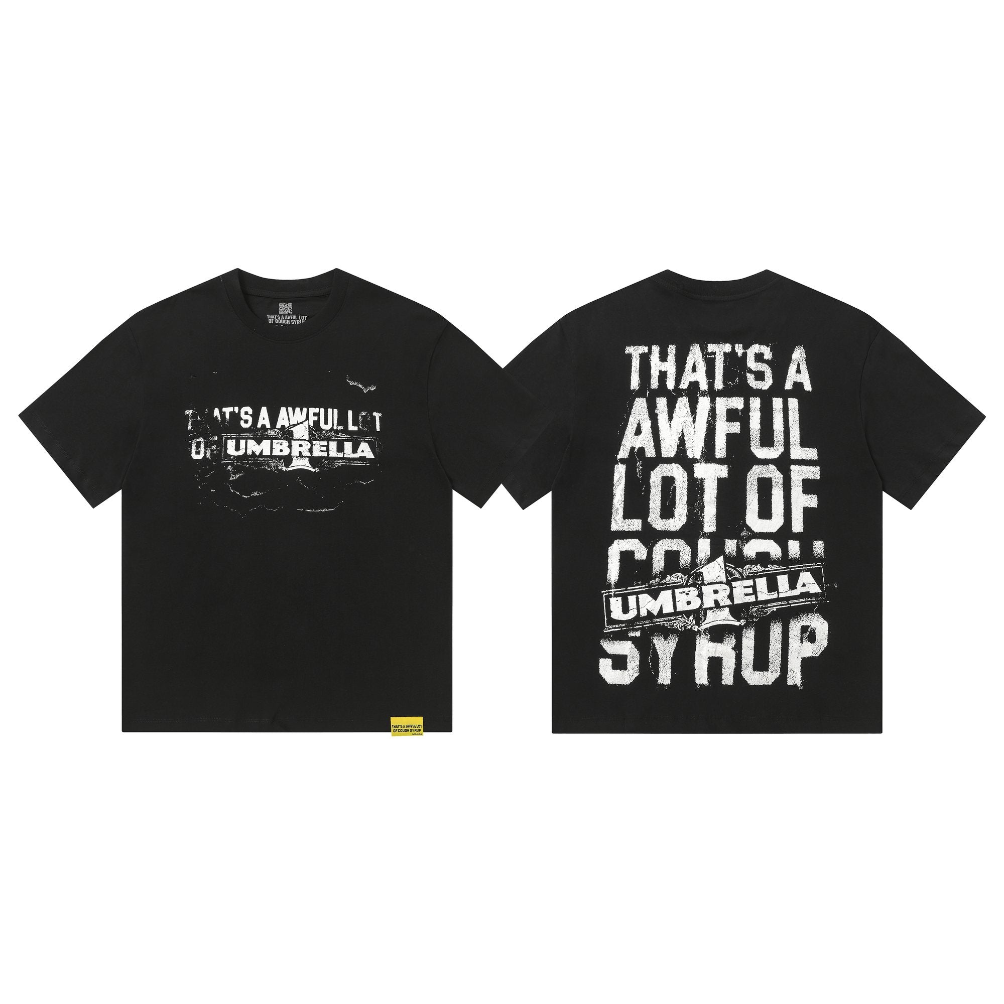 THAT'S A AWFUL LOT OF COUGH SYRUP Front & Back Graphic T-Shirt — hero