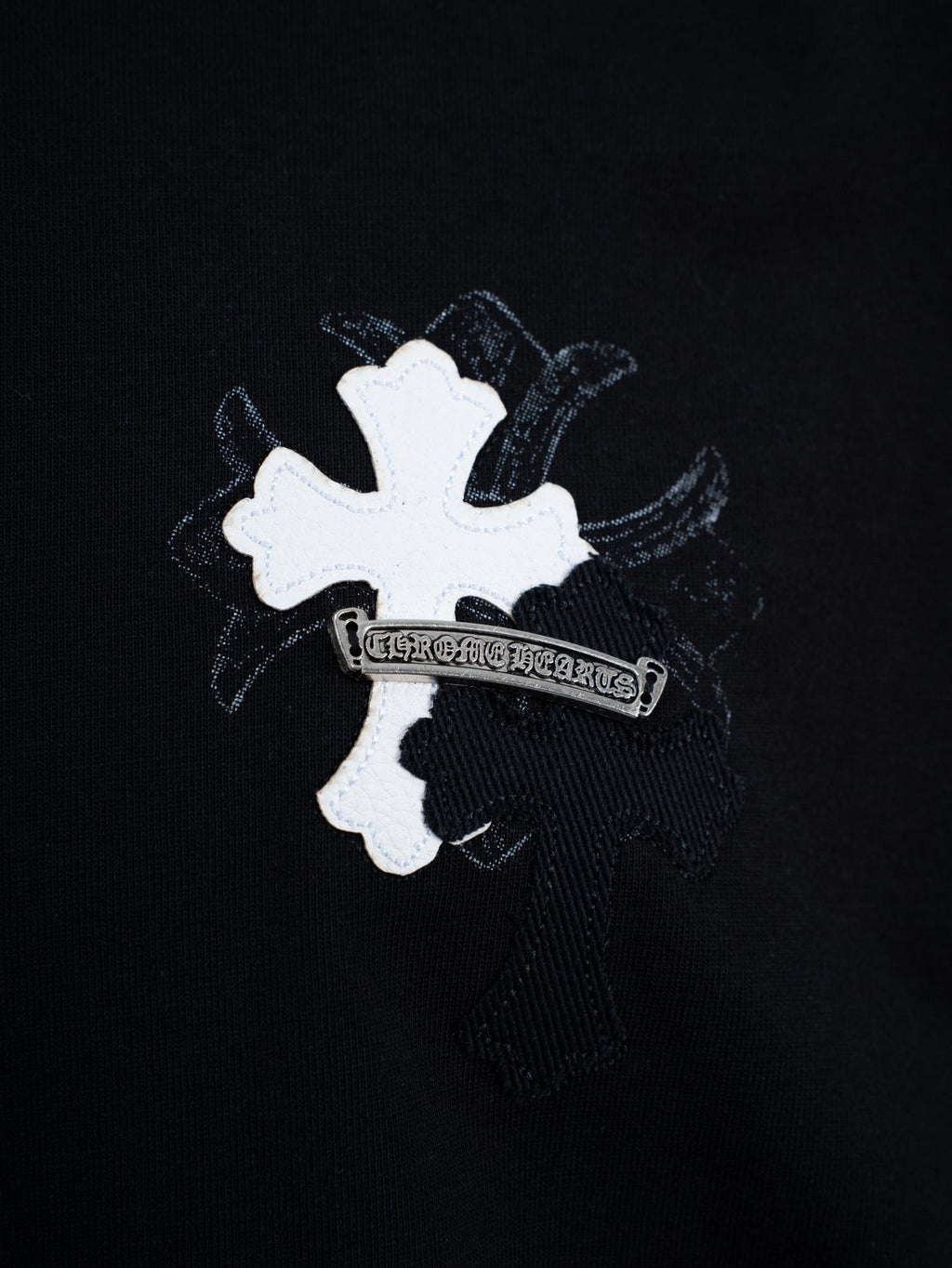 Chrome Hearts Cross Badge Graphic Short-Sleeve T-Shirt — detail