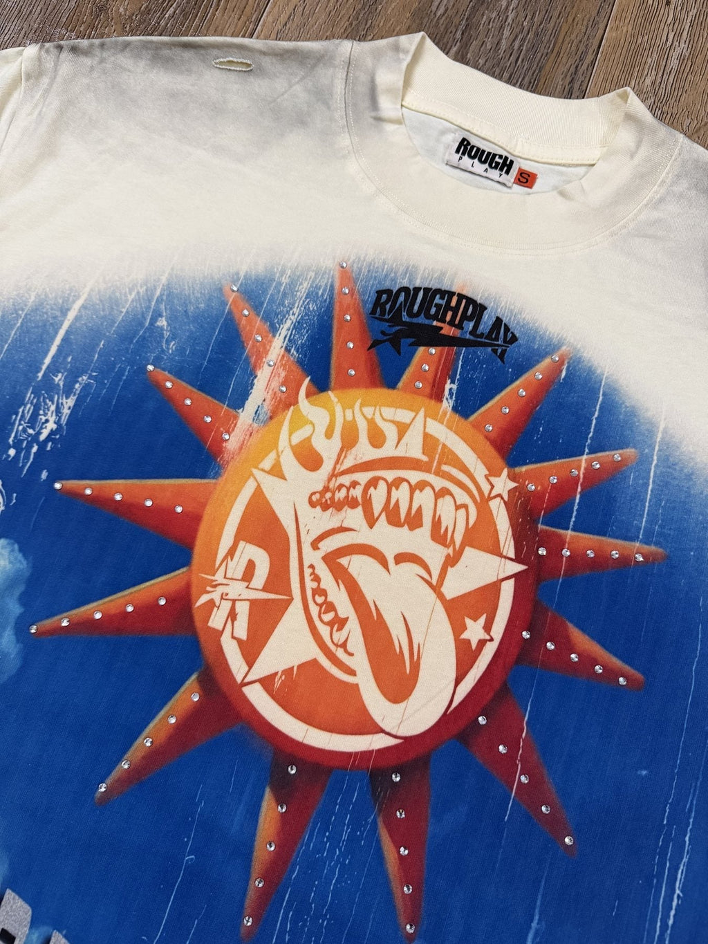 Rough Play Colorful Front & Back Graphic T-Shirt — detail