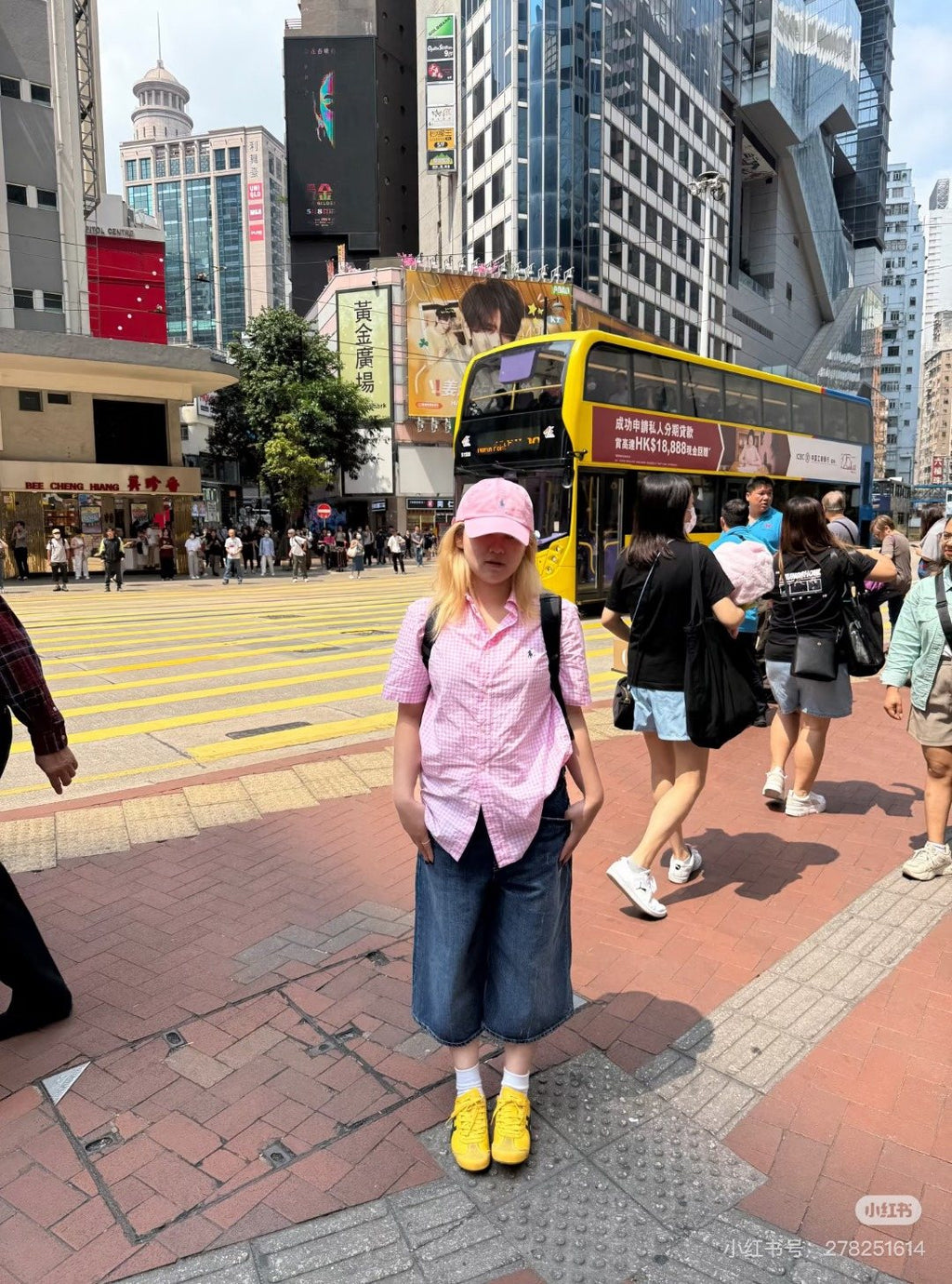 Test2-Ralph Lauren Gingham Short-Sleeve Button-Down Shirt — model